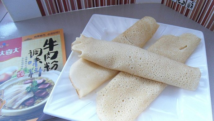 【大喜大牛肉粉试用之一】---牛肉粉鸡蛋饼