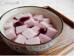 蓝莓豆腐