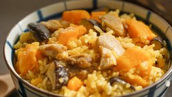 日食记 | 南瓜鸡肉焖饭