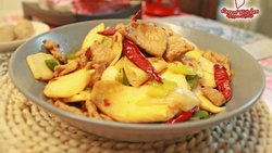 必须要学的嫩肉秘诀【茭白炒肉片】
