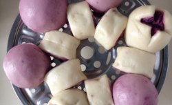 紫色诱惑：紫薯馒头&mini花卷