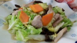 园白菜炒木耳