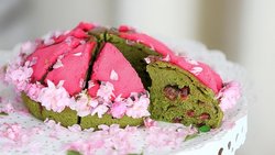抹茶蔓越莓蒸蛋糕
