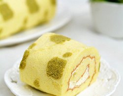 彩绘苹果抹茶蛋糕卷