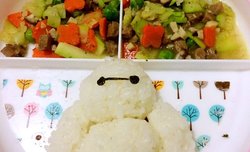 宝宝辅食12+可爱的大白