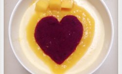 芒果紫薯牛奶炖蛋（心有所“薯”）