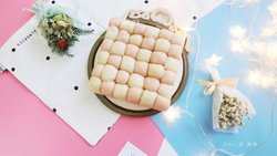 少女心爆棚的粉红发糕