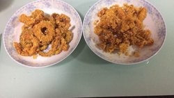 炸鸡柳和炸洋葱圈