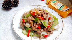 鸡汁时蔬炒牛肉