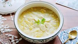 平价暖胃汤——山药白菜豆腐汤