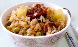 时节-夏至的豌豆排骨糯米饭
