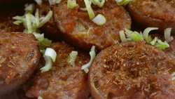 香菇烤肉塔