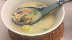 奶油牡蛎汤（清淡低热量版，1-2人份）