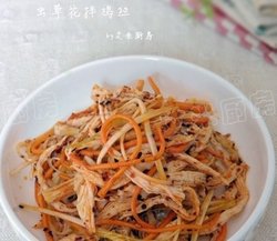 虫草花拌鸡丝