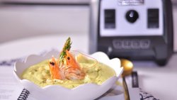 大虾毛豆花椰菜浓汤