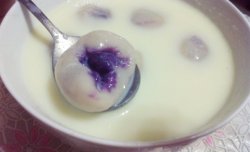 牛奶紫薯汤圆