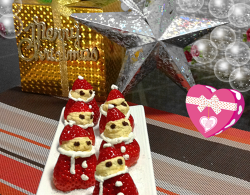圣诞甜点——草莓版圣诞老人