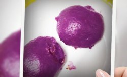 紫色谜团（巧克力馅紫薯糕）