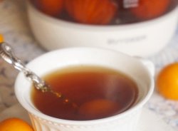 清新润喉水果茶——冰糖金桔茶