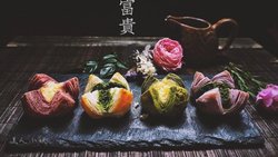 四种味道的椰蓉开口酥—花开富贵