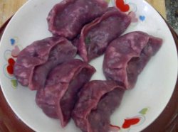 紫薯蒸饺