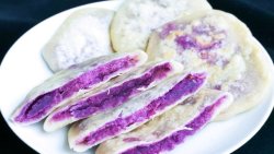 无油无糖低脂紫薯饼