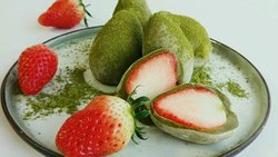 抹茶草莓大福