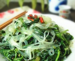 菠菜拌粉条