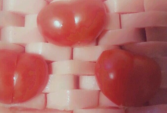 超级简单的心形小柿子拼盘