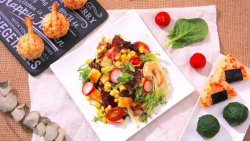 春游小食组合：摇滚沙拉+四款超美的花式饭团