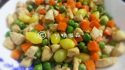 白果蔬菜鸡肉丁