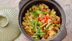 干锅菜花，下饭一流