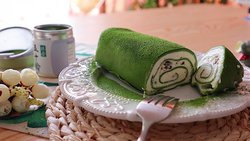 网红抹茶毛巾卷