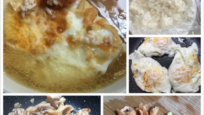 糯米酒糟鸡肉蛋汤
