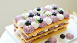 【视频】蓝莓酸奶 裸奶油蛋糕（附自制希腊酸奶方法）