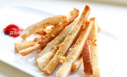 【华丽丽变身白富美】边角料变身美味蒜香吐司条