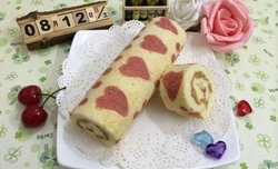 爱心肉松蛋糕卷