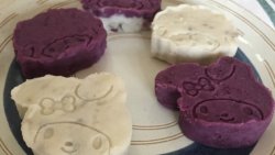 喜羊羊、美羊羊紫薯山药糕