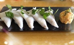 藕香粉角配土豆泥沙拉