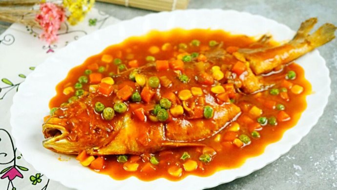 连汤汁都抢光的茄汁烧黄鱼#盛年锦食·忆年味#