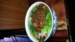 肉末清汤面。