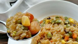好吃没道理～～豌豆干贝糯米饭