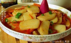 菁选酱油试用之炒年糕