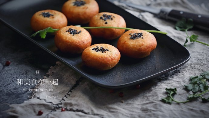 豆沙油炸糕