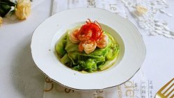 白灼鲜虾生菜——餐桌上的小清新