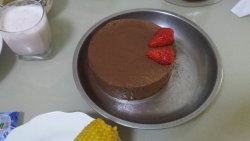 黑巧克力慕斯蛋糕（无糖配方）