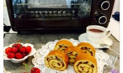 红枣蛋糕卷【九阳电烤箱30J03试用】