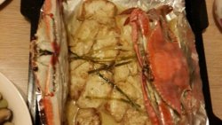 梭子蟹烤豆腐