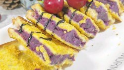 紫薯吐司饼