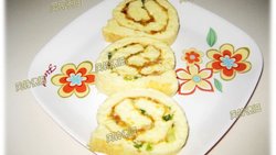 香葱肉松蛋糕卷